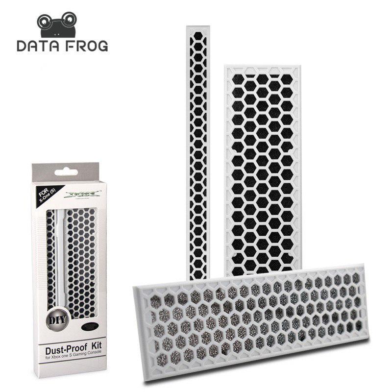 DATA FROG Prevent Cover Case Пыленепроницаемая сетчатая пробка Пылезащитный комплект для игровой консоли Xbox ONE S Protect белый