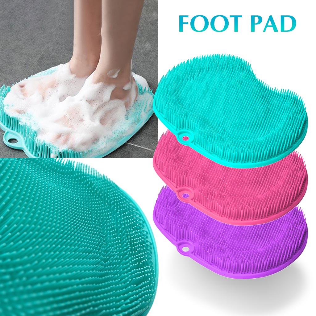 Массаж стоп  Joom lazyCat1_Foot Массажный душ Силиконовый отшелушивающий коврик-скраб Чистящая массажная подушечка зелёный