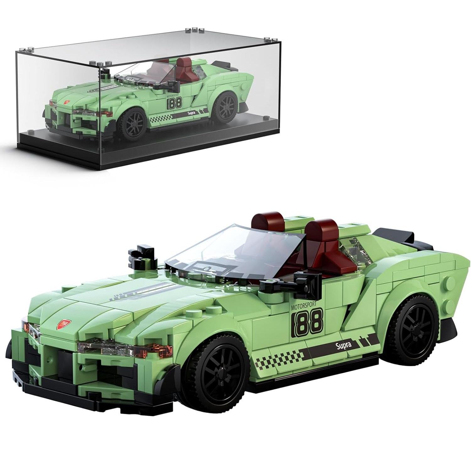 Mold King Speed ​​Champion T.Supra Supercar 27046 Строительный набор Игрушка Коллекционная модель автомобиля Блок Детский подарок 8+(348 шт.)