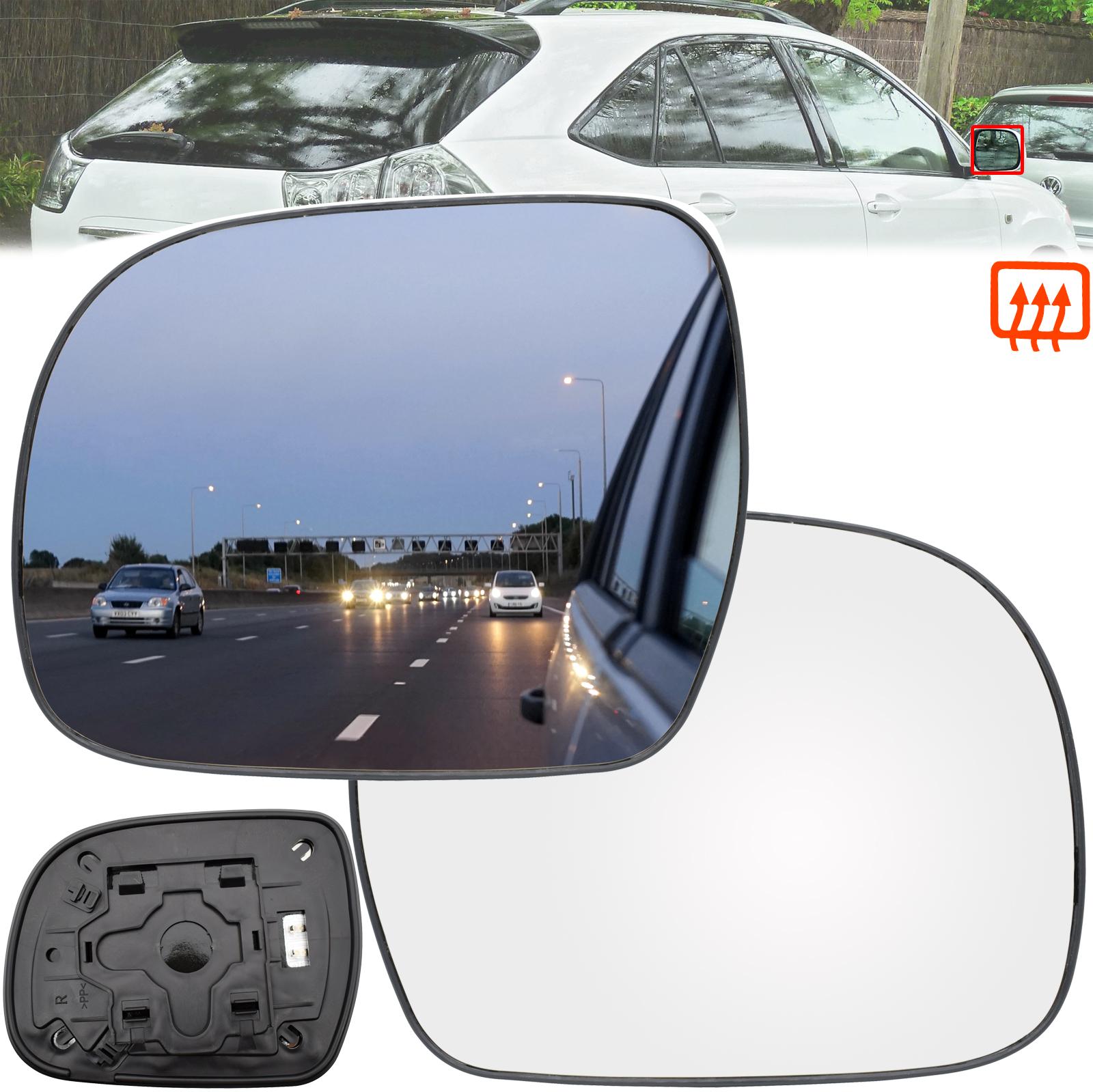 Зеркала и козырьки  Joom Для Lexus RX300 RX350 RX400 RX400H 2003-2008 Toyota Hilux 2005-2010 зеркало со стороны водителя и пассажира, сферическое стекло с подогревом серебряный/чистый