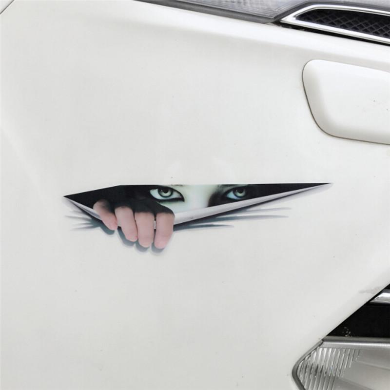 3D Peel Авто Наклейка заднего вида Кузов автомобиля Декоративные водонепроницаемые наклейки ПВХ