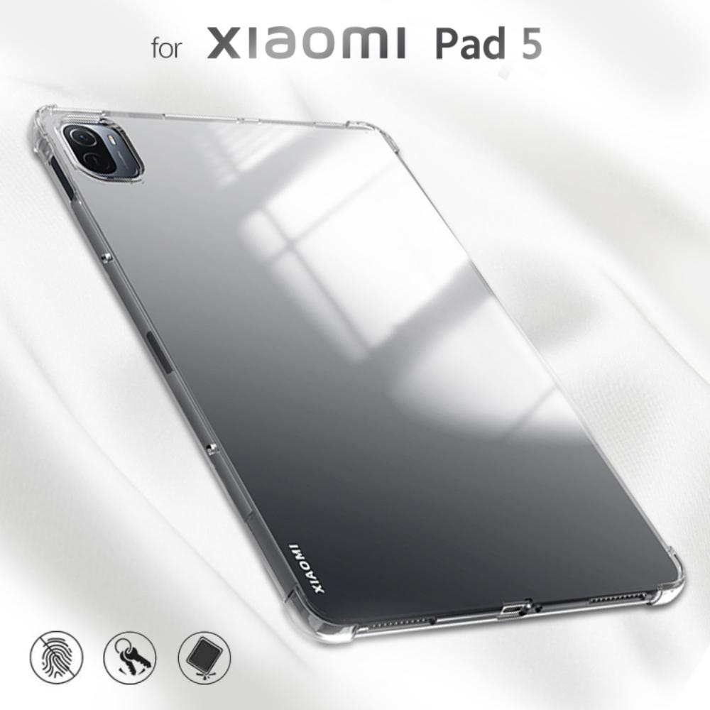   Joom Чехол 2 в 1 из мягкого ТПУ со стеклом для XiaoMi Pad 5 Pro, прозрачная задняя крышка для MiPad 5, прозрачный силиконовый чехол, задняя крышка для планшета, аксессуары для Mipad 5 For MiPad 5 TPU чистый