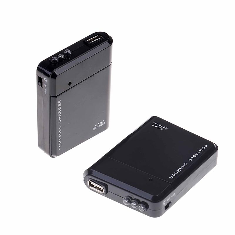   Joom 1 шт. USB 4 Aa Аварийное зарядное устройство Портативное универсальное зарядное устройство для телефона