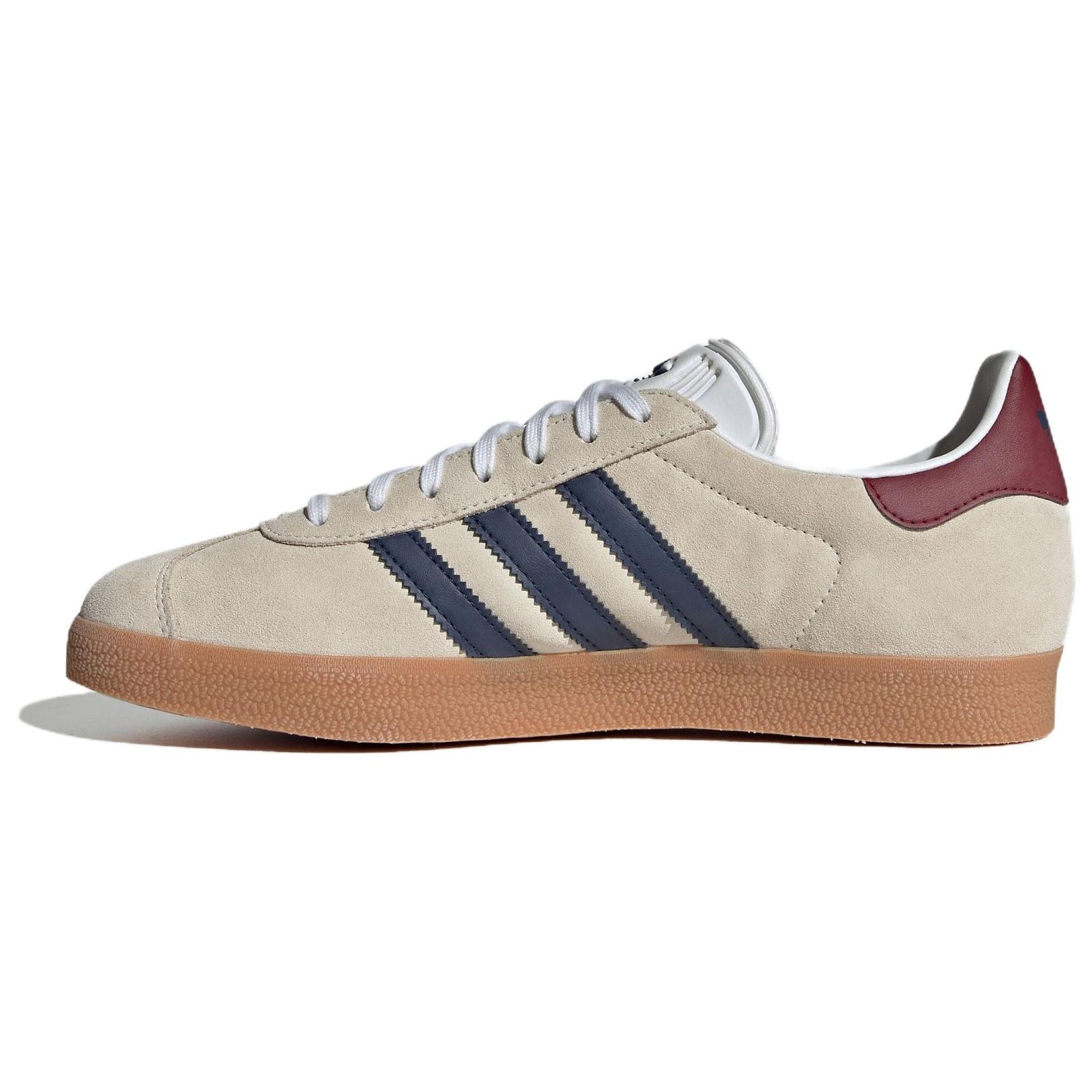 Adidas Gazelle Indoor Off White Dark Blue Gum Кроссовки унисекс Кремовые студенческо-бордовые IE0546 35⅔