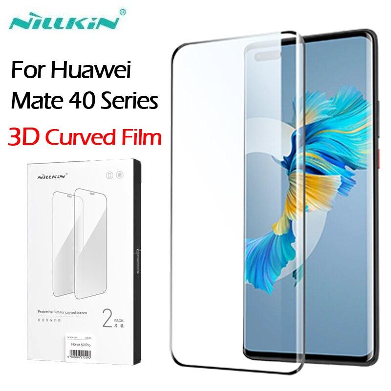 Для Huawei Mate 40 Pro пленка 3D Nillkin ударопрочная изогнутая пленка изогнутый полноэкранный клей защитный для Mate40 + Plus RS Prosche Not Glass Mate 40