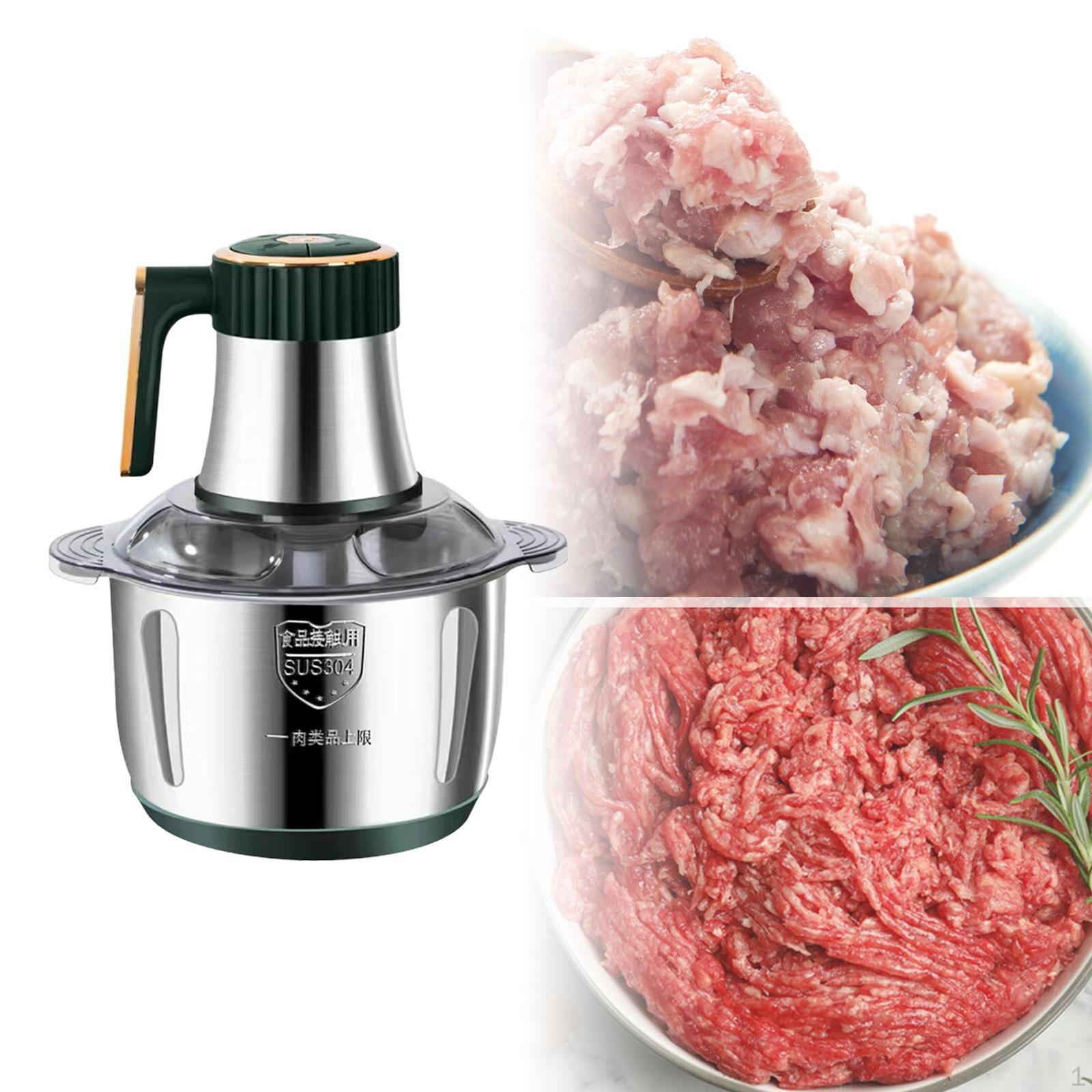 Кухонный комбайн, кухонный инструмент для приготовления пищи, 5 л, блендер для чеснока, курицы, орехов, лука, зеленого цвета зелёный