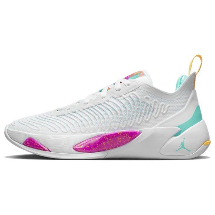 Мужские кроссовки Air Jordan Jordan Luka 1 PF Imaginarium белые динамические бирюзовые лазерно-оранжевые DQ6510-164 40.5