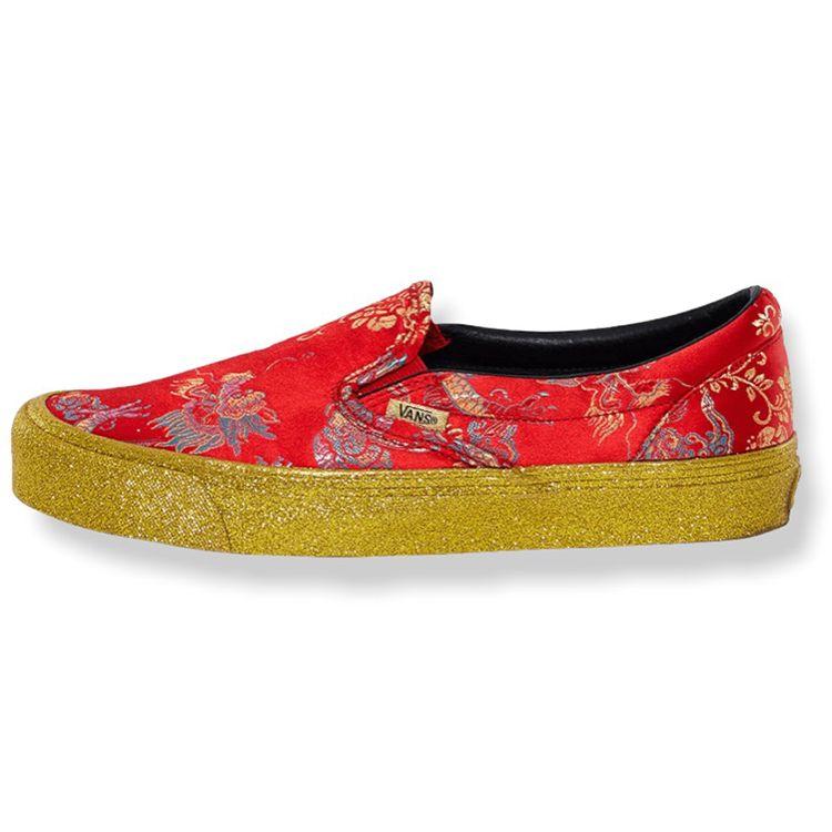 Кроссовки унисекс без шнуровки Vans Opening Ceremony x OG Classic красное золото VN0A32QNSJS 40.5