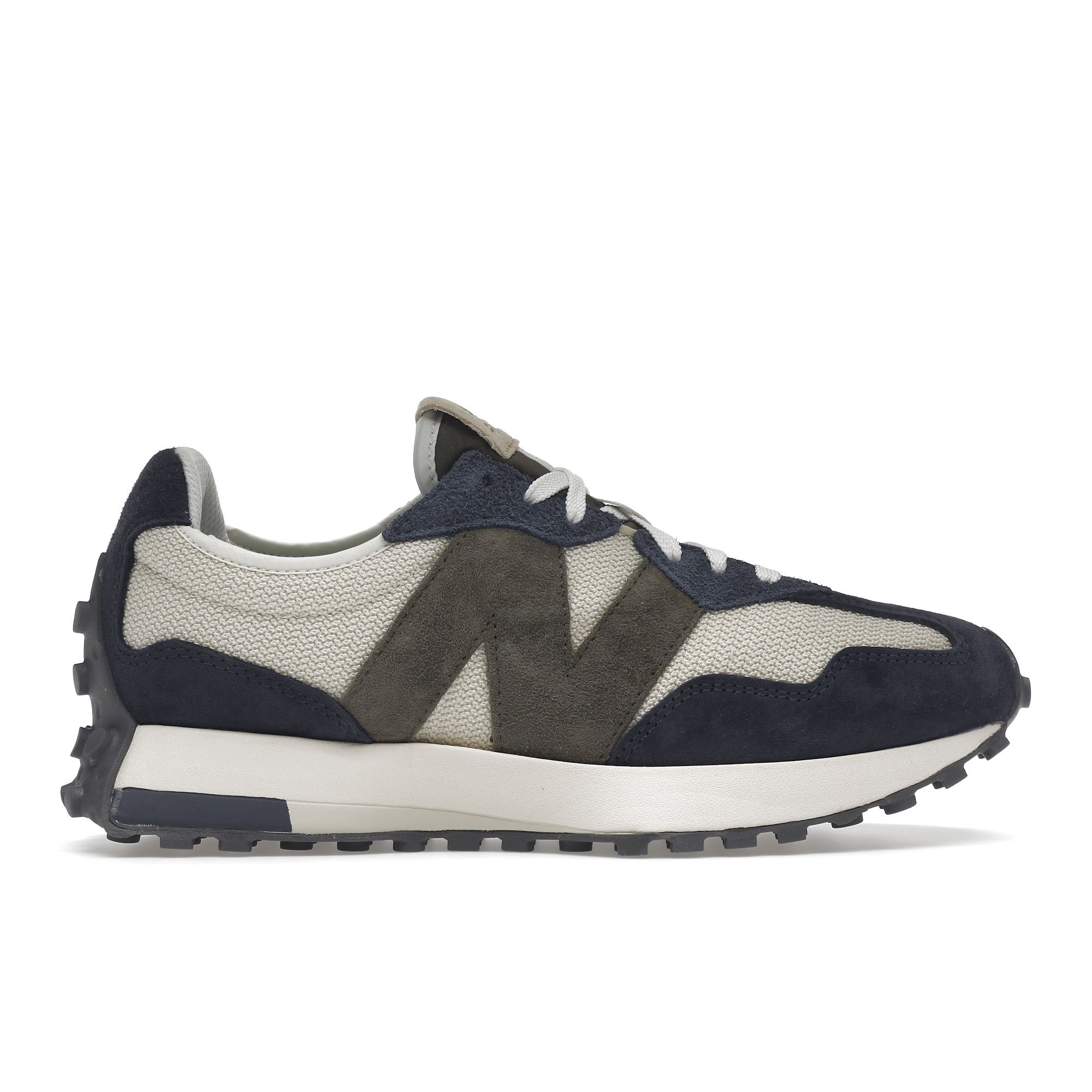 New Balance 327 бежево-синие кроссовки унисекс кремовые MS327DT 36