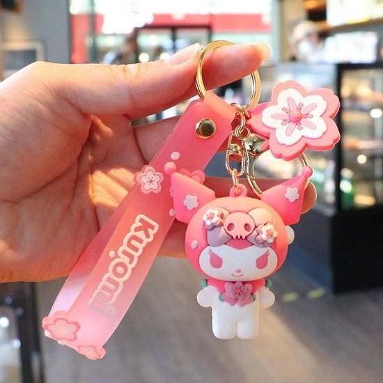 Брелок с персонажем Sanrio Kitty My Melody Куроми Cinnamoroll, брелок с фигуркой на сумке, цепочка для ключей Куроми 1, Китти, 1, популярный персонаж в Корее