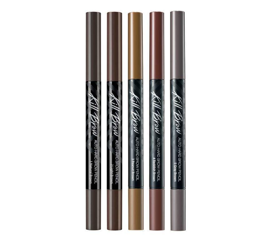 Карандаш для бровей Clio Kill Brow Auto Hard Brow Pencil Natural Brown