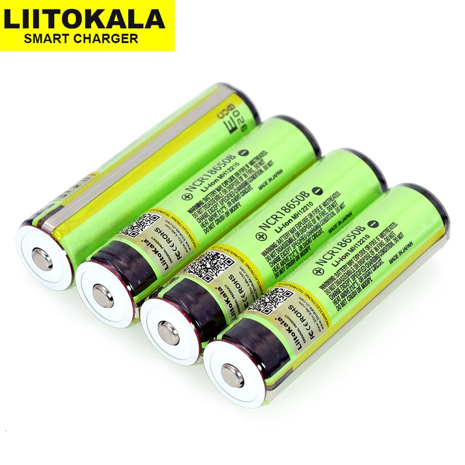 Liitokala 18650 3.7V 3400mah NCR18650B литий-ионный аккумулятор с защитной печатной платой для фонарика 1 pcs