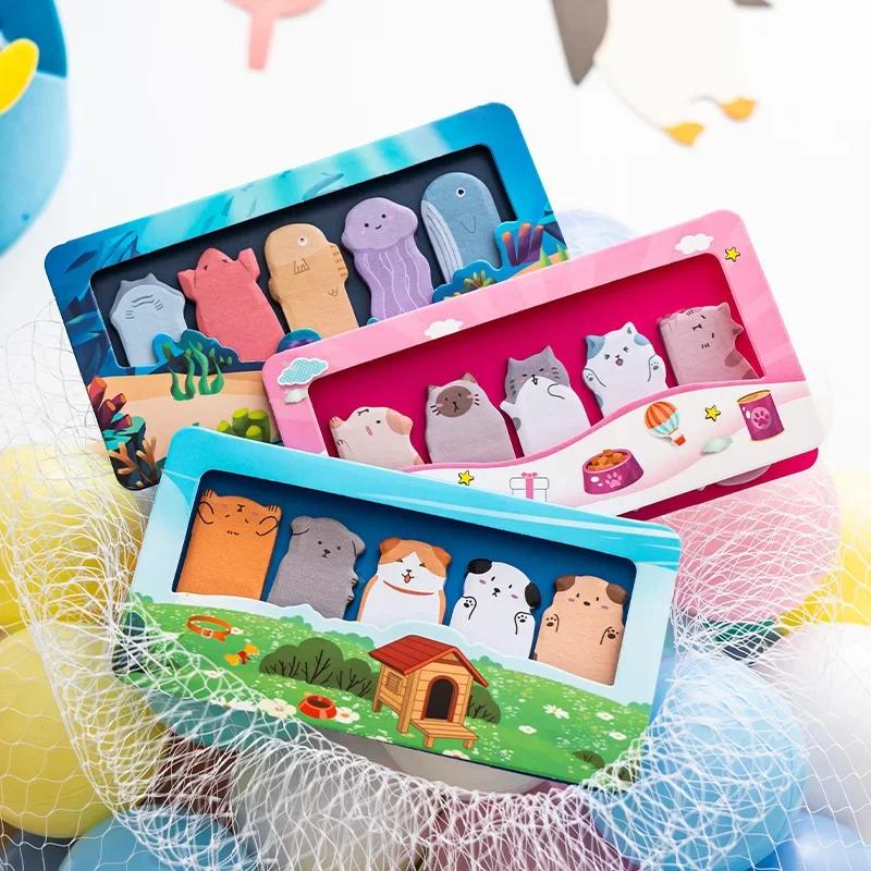 Смешные животные 120/150 страниц милые наклейки Kawaii Memo Sticky Notes портативные заметки закладки маркеры для дома/офиса 120 Pages разноцветный