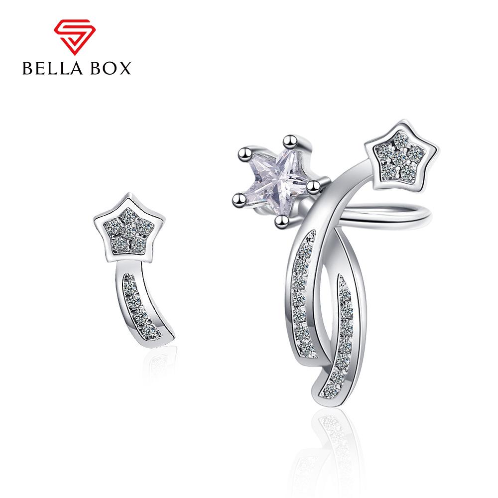 BELLA BOX Асимметричные серьги со звездами, ювелирные изделия, подарок на свадьбу