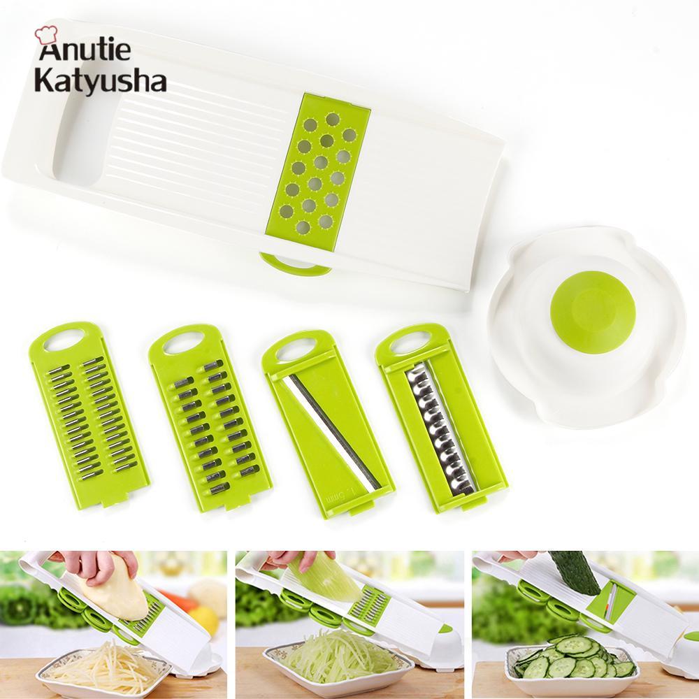 Терки кухонные  Joom 7Pcs / set Multi Mandoline овощерезка из нержавеющей стали для резки овощей терка кухонный гаджет as picture show