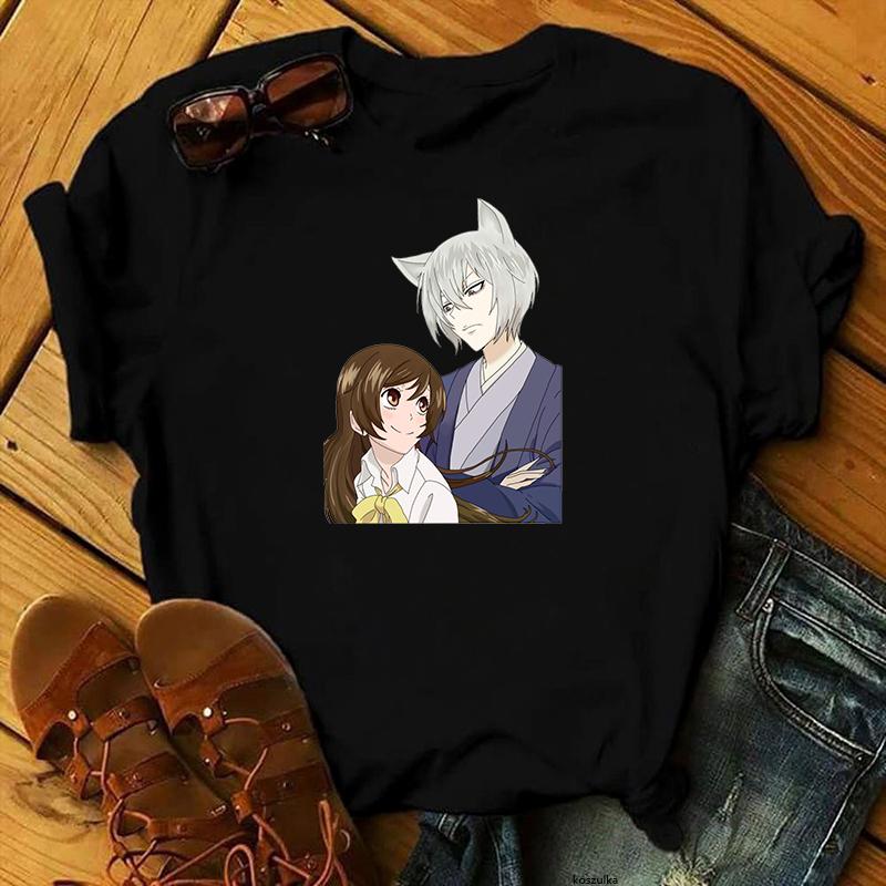 2021 японское аниме Томоэ и Нанами футболка с рисунком женские футболки Kawaii Fox летняя повседневная футболка с принтом манги L