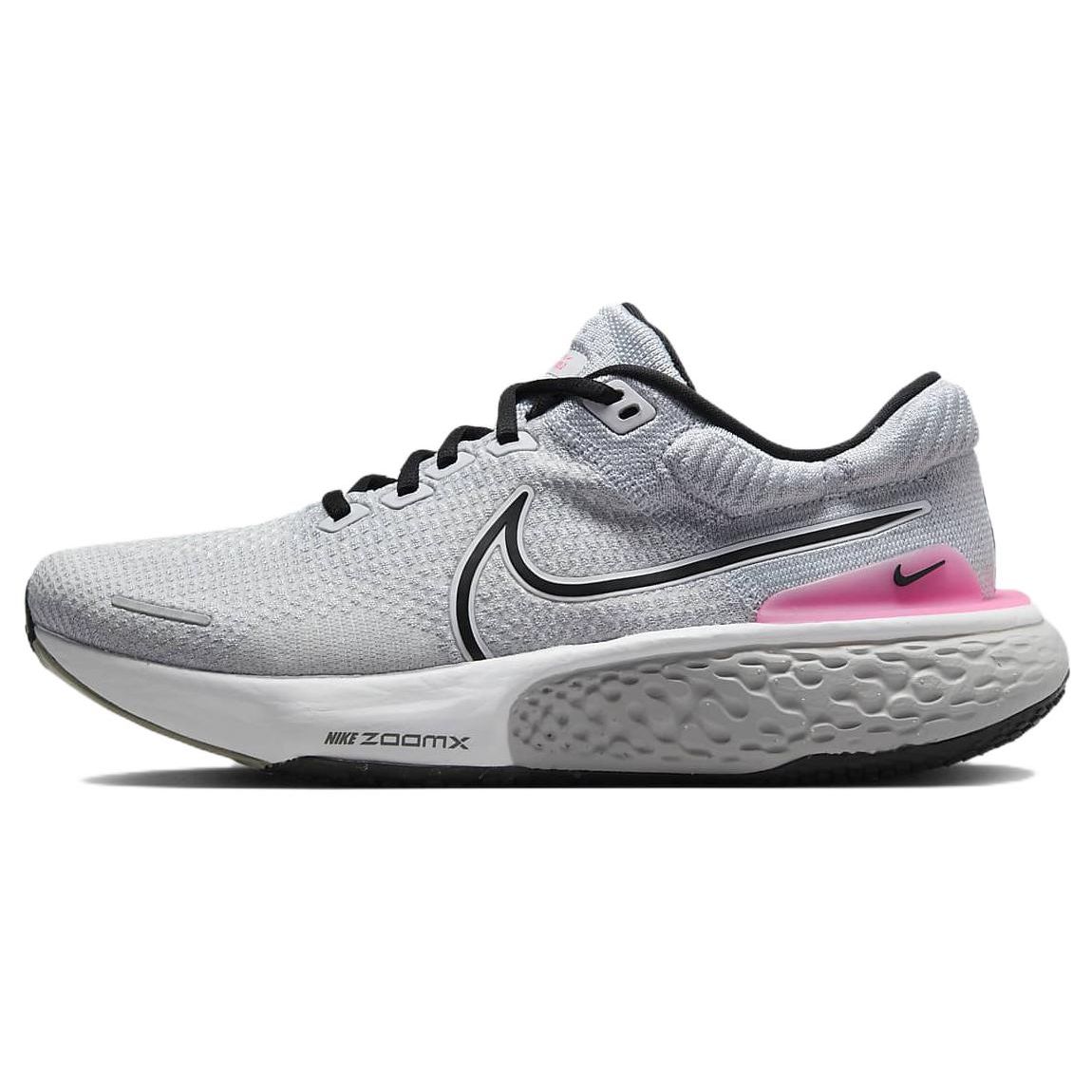 Nike ZoomX Invincible Run Flyknit 2 Light Smoke Grey Hyper Pink Мужские кроссовки Белый Черный DH5425-101 40.5