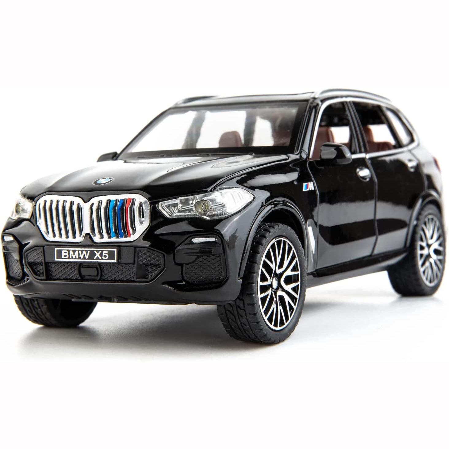 1:32 Совместимость с моделью внедорожника BMW X5, игрушечный автомобиль из цинкового сплава, игрушечный автомобиль со звуком и светом для детей, подарок для мальчиков и девочек 1:32-Size:16.5*7.5*6.5cm белый