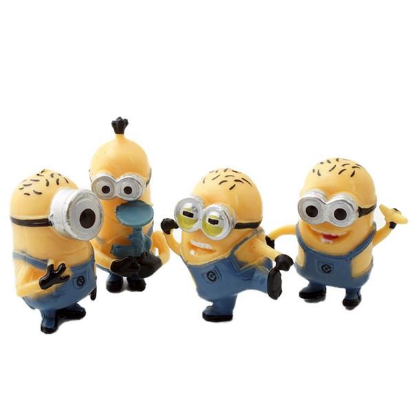 Набор фигурок 4 Minions Super Bad Mini, 1 комплект корейской игрушки