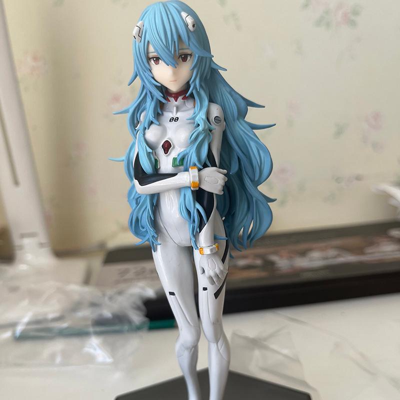NEON GENESIS EVANGELION Аниме Фигурка Аянами Рей с длинными волосами Ver Фигурка Коллекционная модель игрушки синий