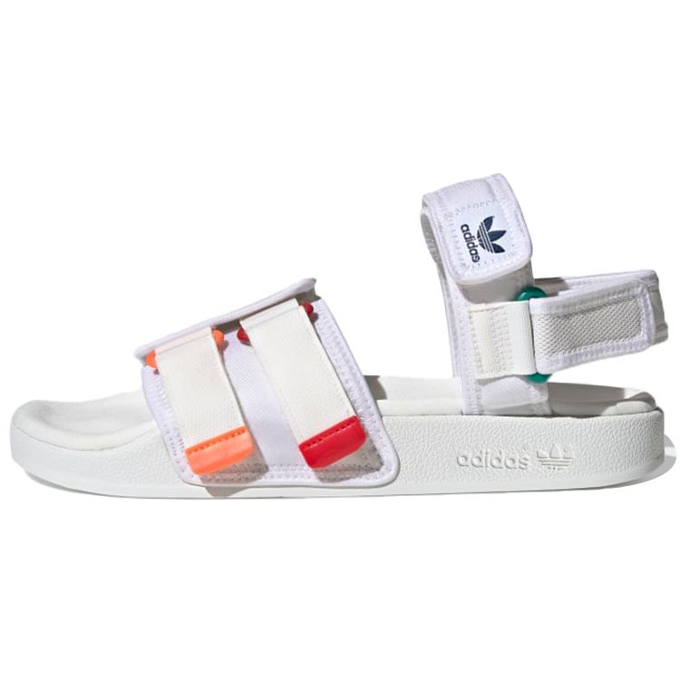 Кроссовки унисекс adidas Adilette Sandal 4.0 White Scarlet True Orange Core-White GZ8828 40½