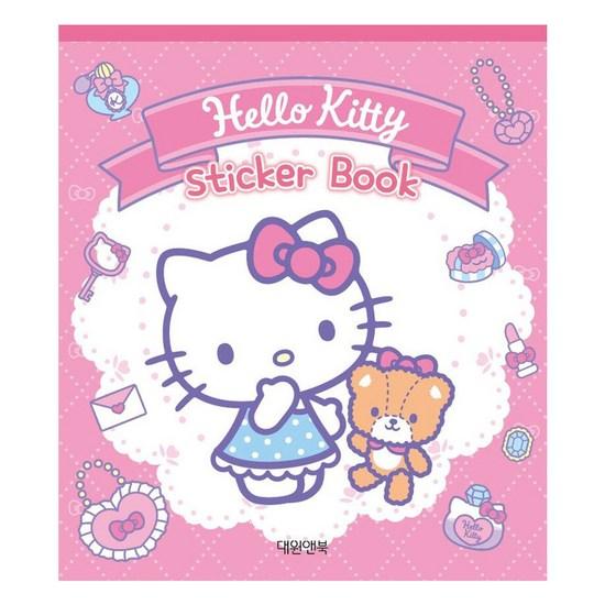Детские книги Мини-книжка с наклейками Hello Kitty (Исправленное издание), популярный персонаж в Корее