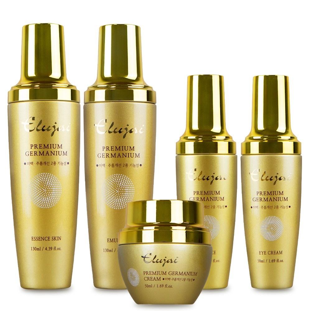 Набор косметики премиум-класса для отбеливания морщин Eluzai Germanium skin care basic, 5 предметов + подарочная сумка Eluzai, 1 набор