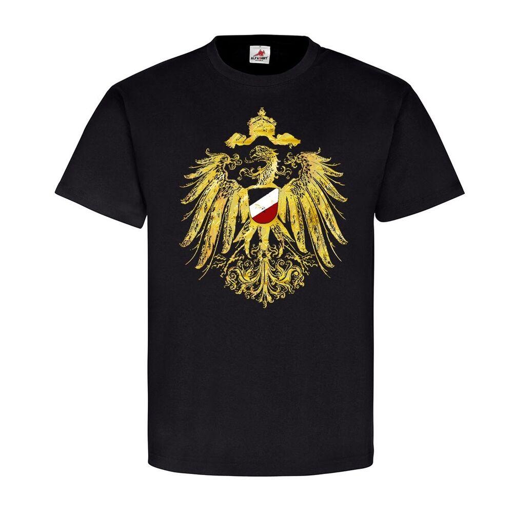 Герб Орел Германия Черно-белая красная рубашка Imperial Eagle 22087 Футболка унисекс S