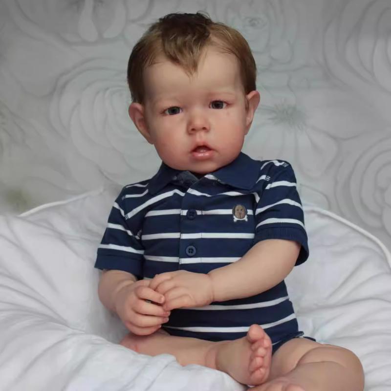 50/75 см куклы Liam Reborn, мягкая тканевая кукла для моделирования тела, реалистичная 3D окрашенная кожа, видимые вены, кровеносные сосуды, косплей, игрушки для мальчиков и девочек 50CM