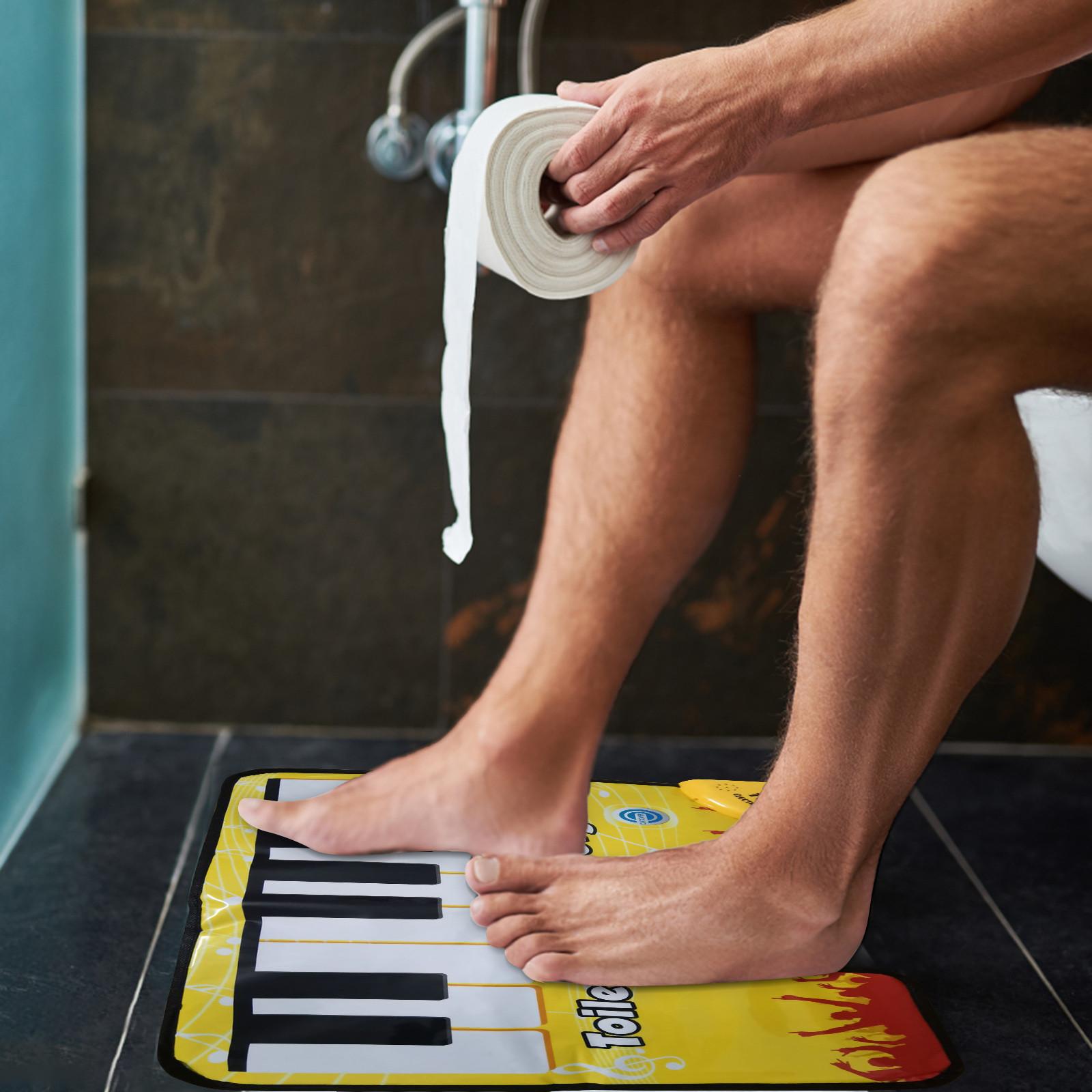 Toe-touch Play Keyboard Music Singing Туалетный ковер Коврик для взрослых и детей Повседневная декомпрессионная игрушка Фортепиано Одеяло One Size жёлтый