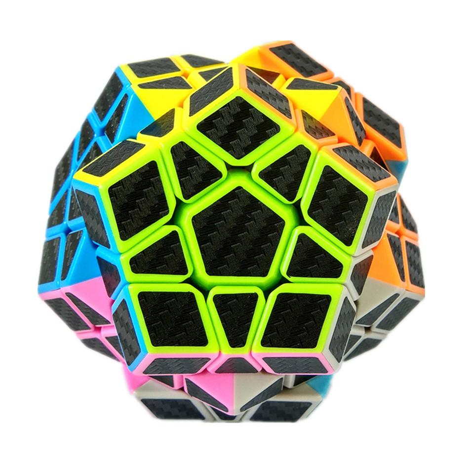 Наклейка из углеродного волокна Megaminxeds Magic Cube Puzzle 3x3 Megaminx Speed ​​Cube Головоломка в подарок Развивающая игрушка для детей