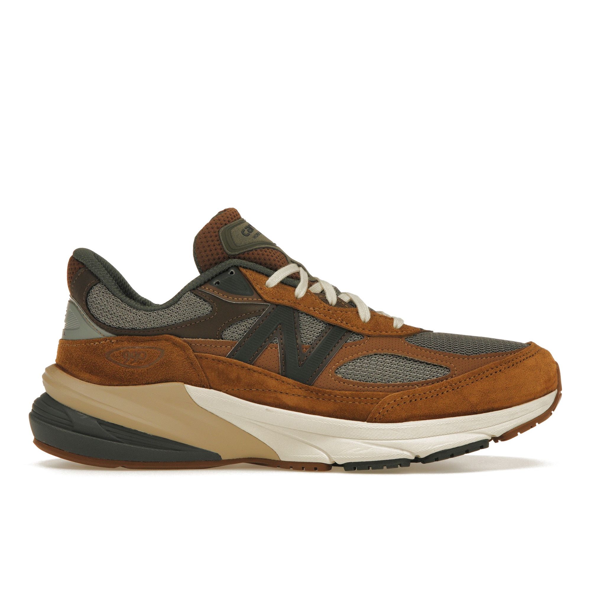 New Balance Carhartt WIP x 990v6 Сделано в США Скульптурный центр Кроссовки унисекс Коричневая рабочая одежда Sea-Salt M990CH6 38