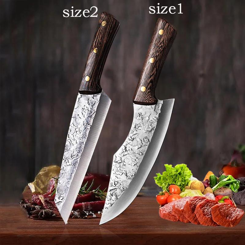 Японский нож Стальные кухонные ножи ручной работы Нож для нарезки повара size2