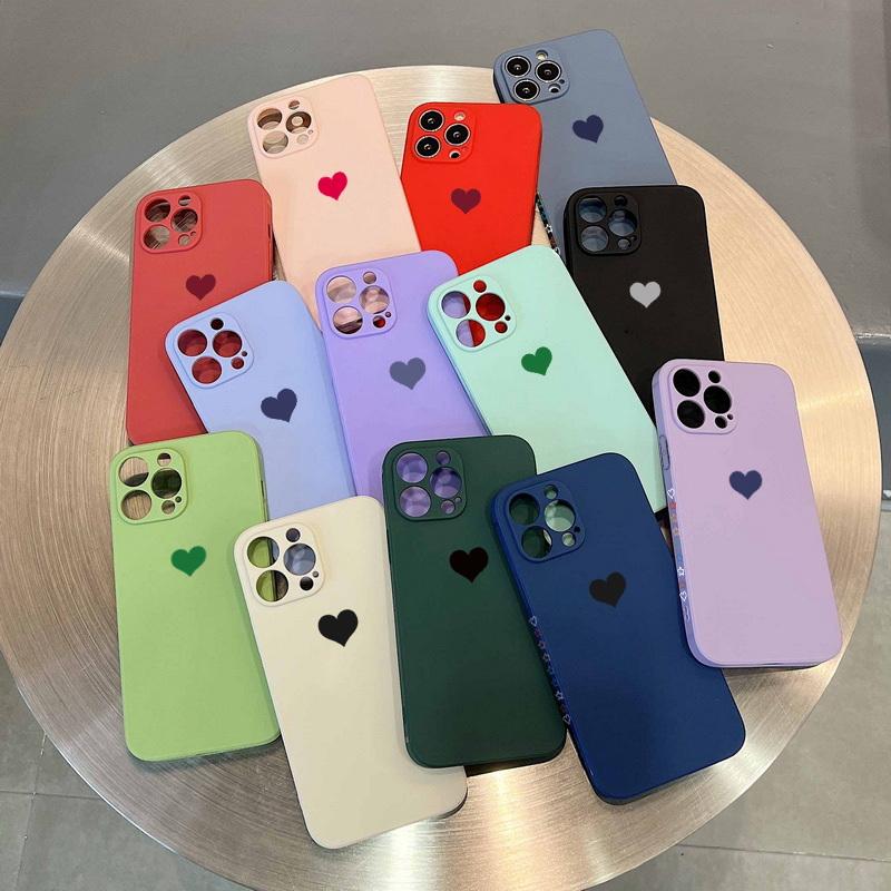  Мягкие силиконовые чехлы для телефонов Candy Color Cute Love для iPhone 16 Pro 15 14 Pro Max 13 12 Pro MAX 11 Pro Max XS XR 8 7 SE 2020 iphone 12 темно-зеленого