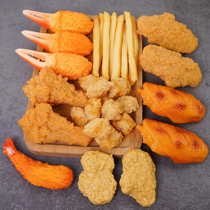 Реквизит для стрельбы, наборы закусок KFC, большой бургер, картофель фри, модель куриной голени Orleans, имитационные модели еды