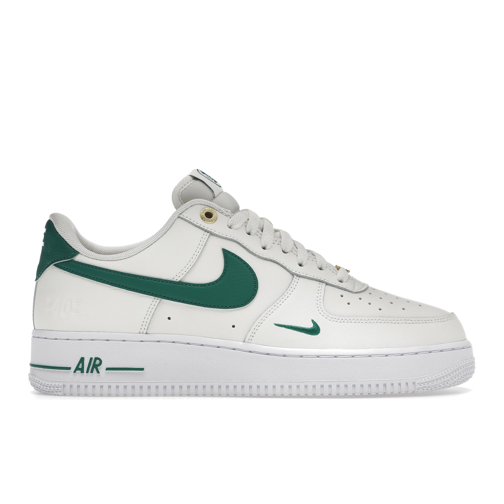 Мужские кроссовки Nike Air Force 1 07 LV8 40th Anniversary — Sail Malachite Cream White Metallic Gold DQ7658-101 44.5