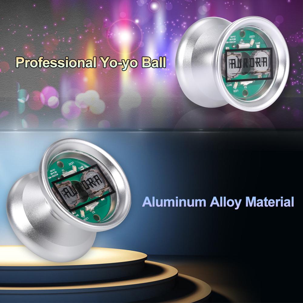 MAGICYOYO UnResponse YoYo Профессиональный шар йо-йо из алюминиевого сплава со светодиодной подсветкой для снятия крышки чёрный
