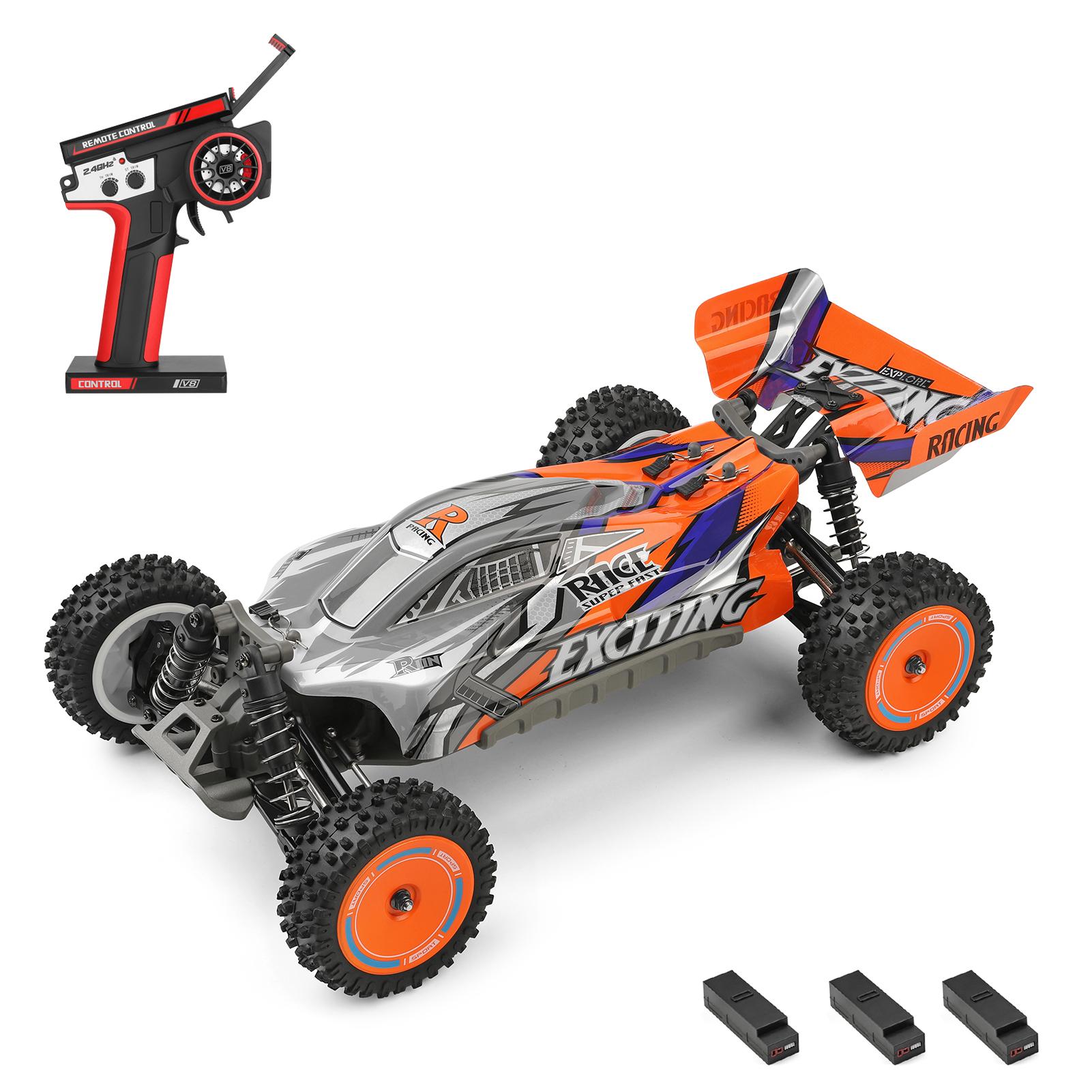 WLtoys 124010 автомобиль с дистанционным управлением 1/12 2,4 ГГц 55 км/ч высокоскоростной внедорожный автомобиль 4WD автомобиль подарки для 1 battery оранжевый