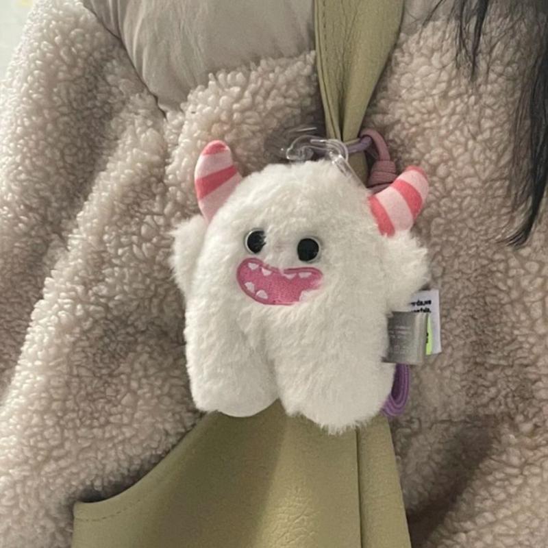 Мягкие игрушки Kawaii Cute Rabbit Little Monster Doll Cartoon Children s Keychain Para Backpack Stuffed Cuboted Cubot Accessories Gifts
