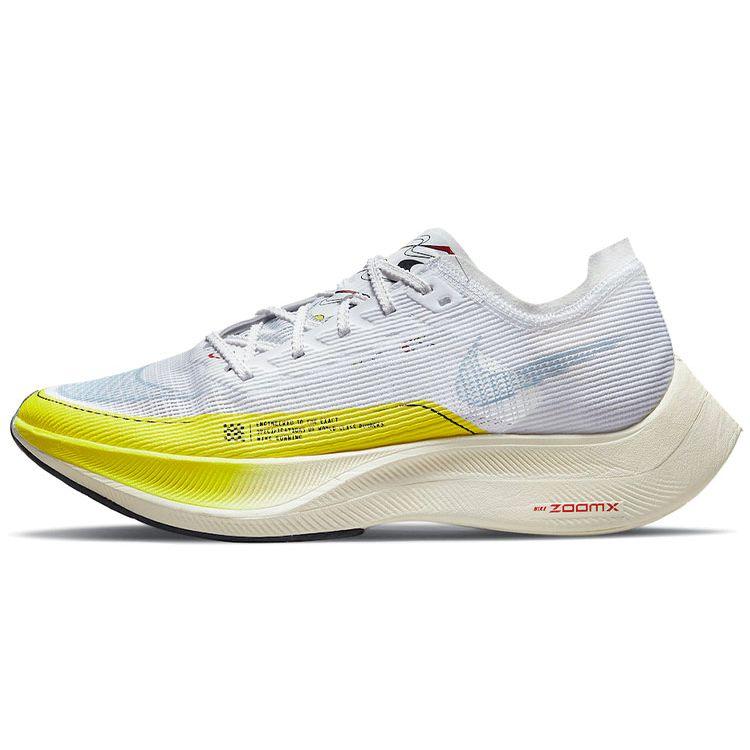 Женские кроссовки Nike ZoomX Vaporfly NEXT% 2 White Yellow Strike Off-Noir Psychic-Blue DM9056-100 35.5