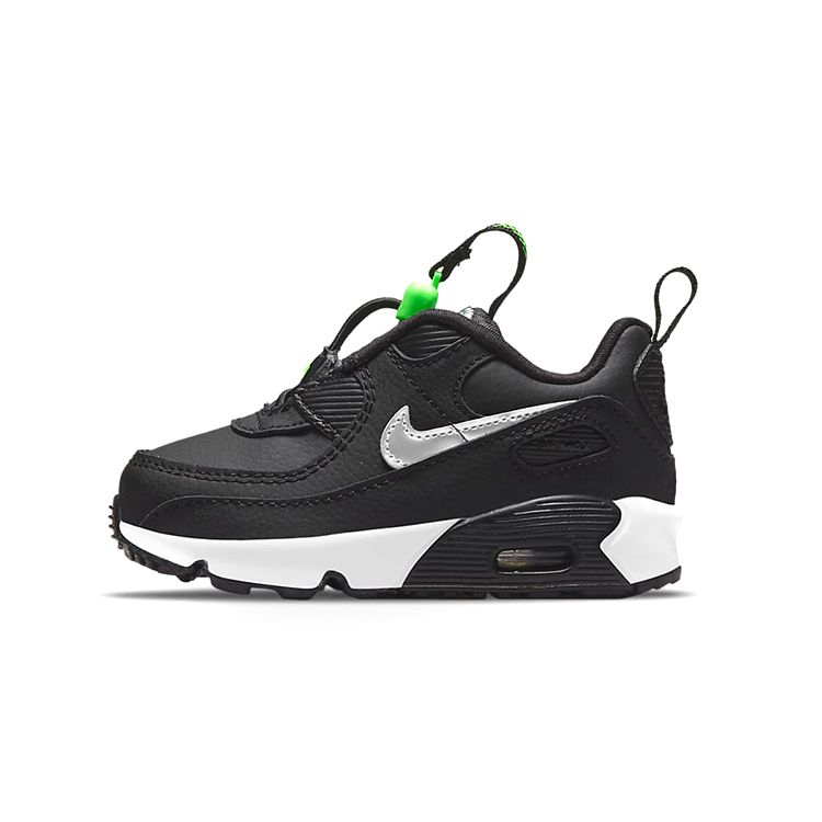 Спортивная обувь  Joom Детские кроссовки Nike Air Max 90 Toggle TD Black Chrome Green-Strike White CV0065-002 25
