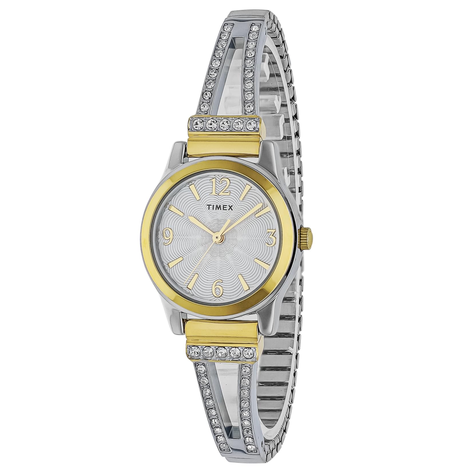 [TIMEX] Часы Timex Main Street цвета слоновой кости, нержавеющая сталь, минеральное стекло, кварцевые, филиппинский бренд TW2W18800, женские, серебристые