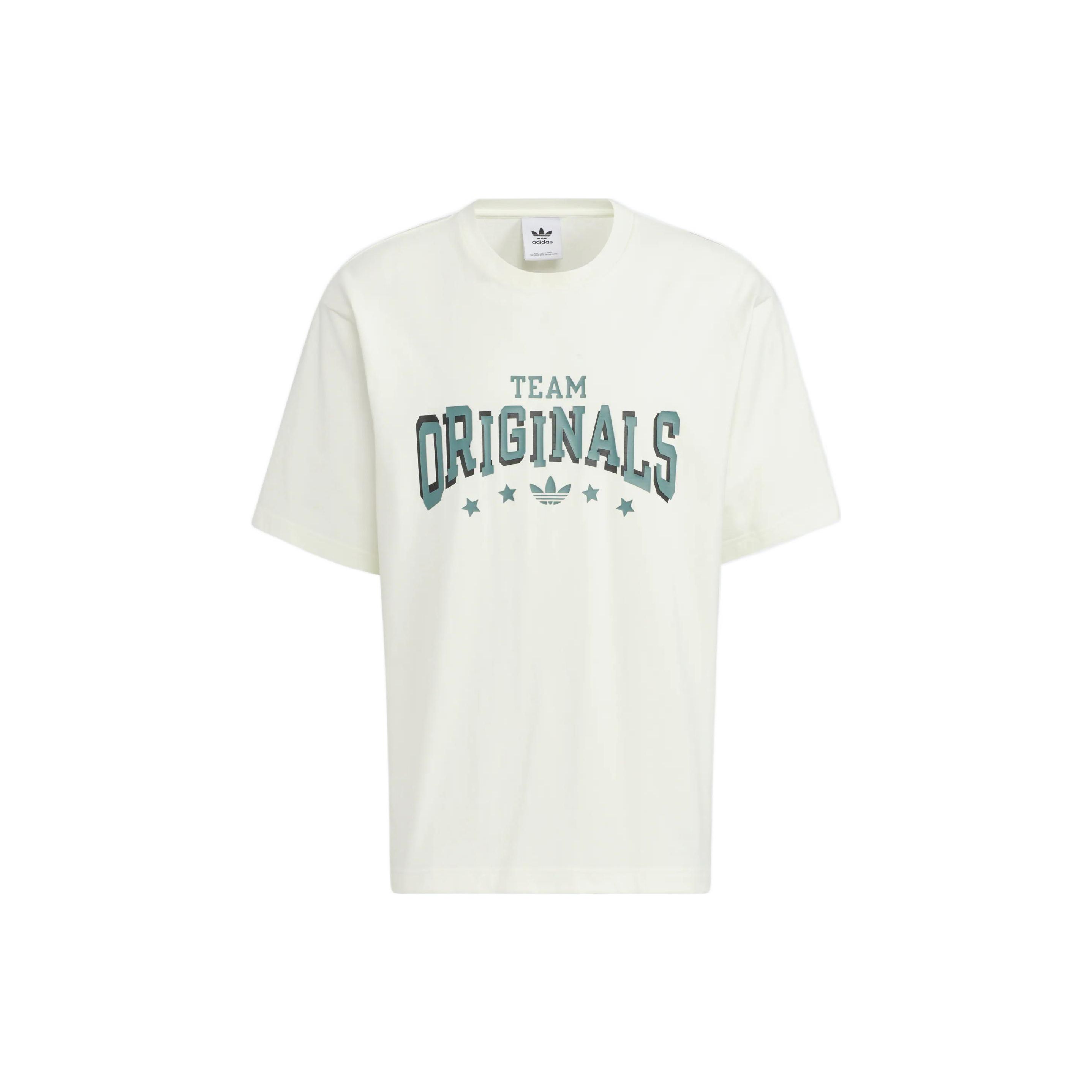 Adidas Originals Спортивная футболка с буквенным принтом клевера Топы унисекс Белая HS2014 XL