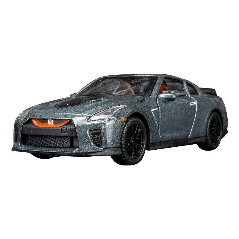 1/32 подходит для GTR R35, форма для 50-летия, игрушки, игрушки для автомобилей, модели автомобилей, металлические игрушки, серия автомобилей, детские игрушки с откатом 1/32-Size:14.1*5.4*3.9cm серебряный/серый