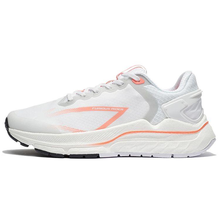 Li-Ning Furious Rider 5 Бело-оранжевые женские кроссовки Стандарт-Белый Светло-Каменный-Серый ARZR002-14 36⅓