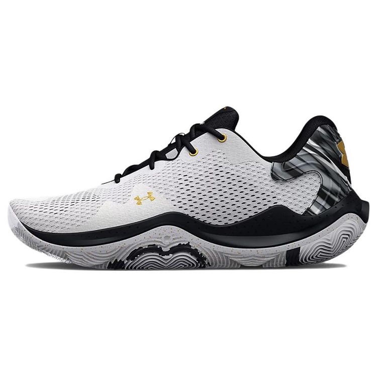 Кроссовки Under Armour Spawn 4 Printed — белые черные мужские 3025345-100 44