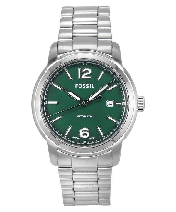 Автоматические часы унисекс Fossil Heritage из нержавеющей стали с зеленым циферблатом ME3224 зелёный