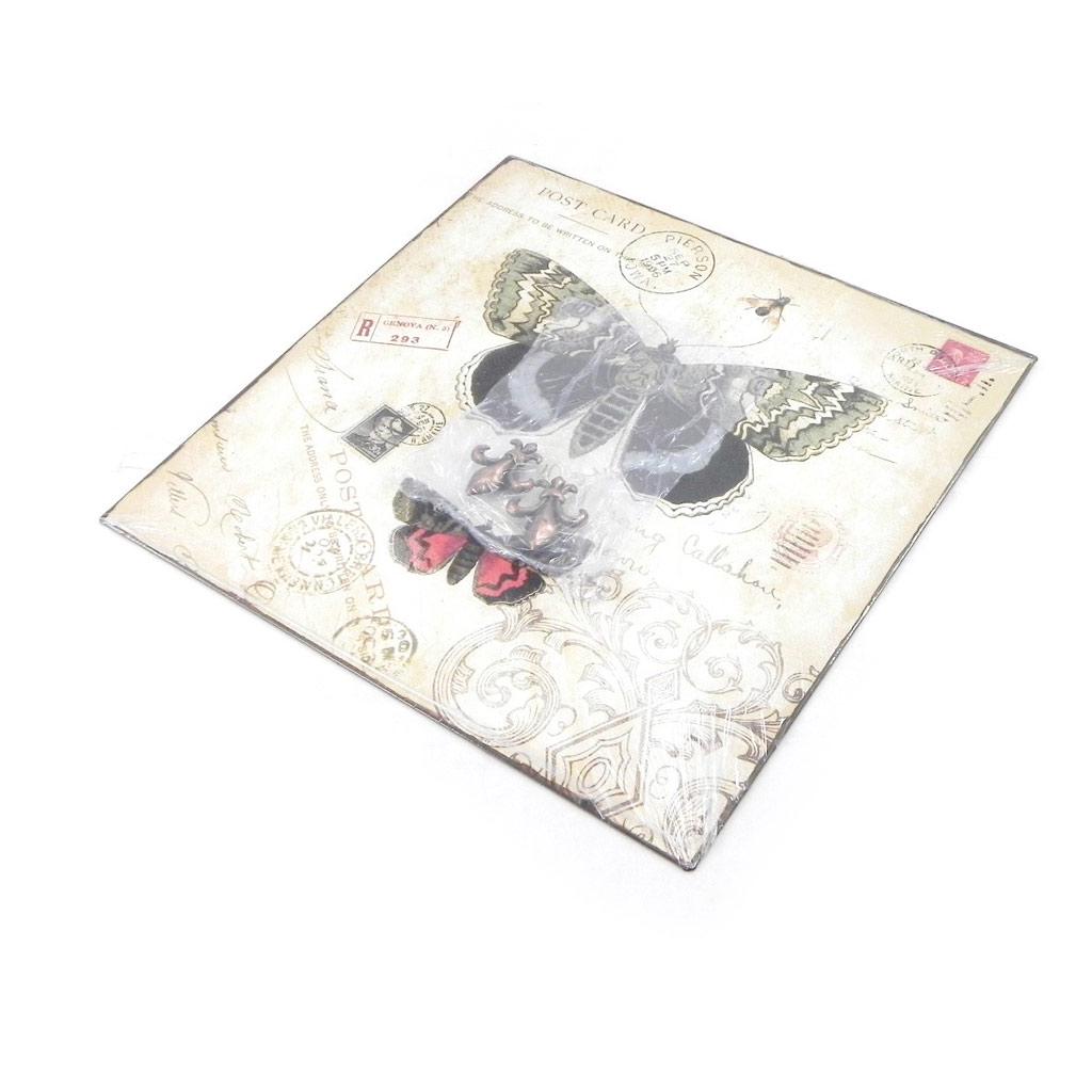 Les Trésors De Lily [I3422] - Настенный декор  Butterflies Walls  коричнево-бежевый (металл). бежевый