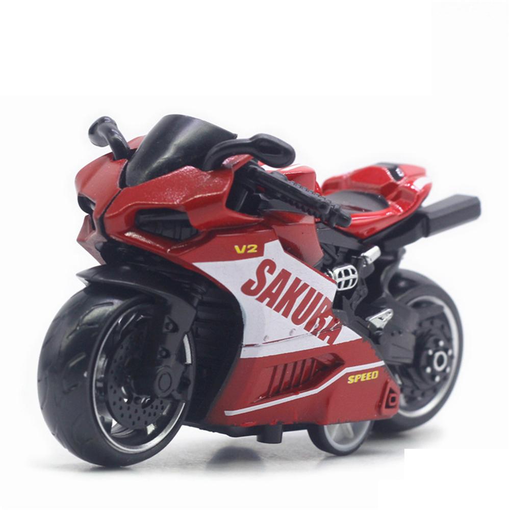 1/32 масштаб V2 SAKURA SPEED моделирование мотоцикла модель орнамент сплав отступить игрушечный автомобиль 1/32-Size:9*6*5cm красный