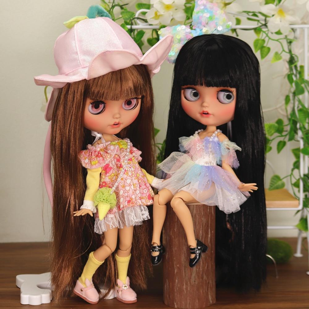 Кукла ICY blyth 1/6 BJD, шарнирное тело, коричневая кожа, матовое лицо, 30 см, игрушка в подарок, аниме для девочек SD